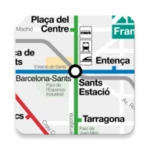 barcelona metro maps android application logo